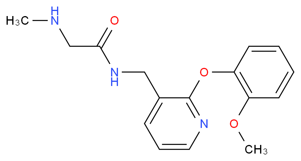 N-{[2-(2-methoxyphenoxy)pyridin-3-yl]methyl}-2-(methylamino)acetamide_Molecular_structure_CAS_)