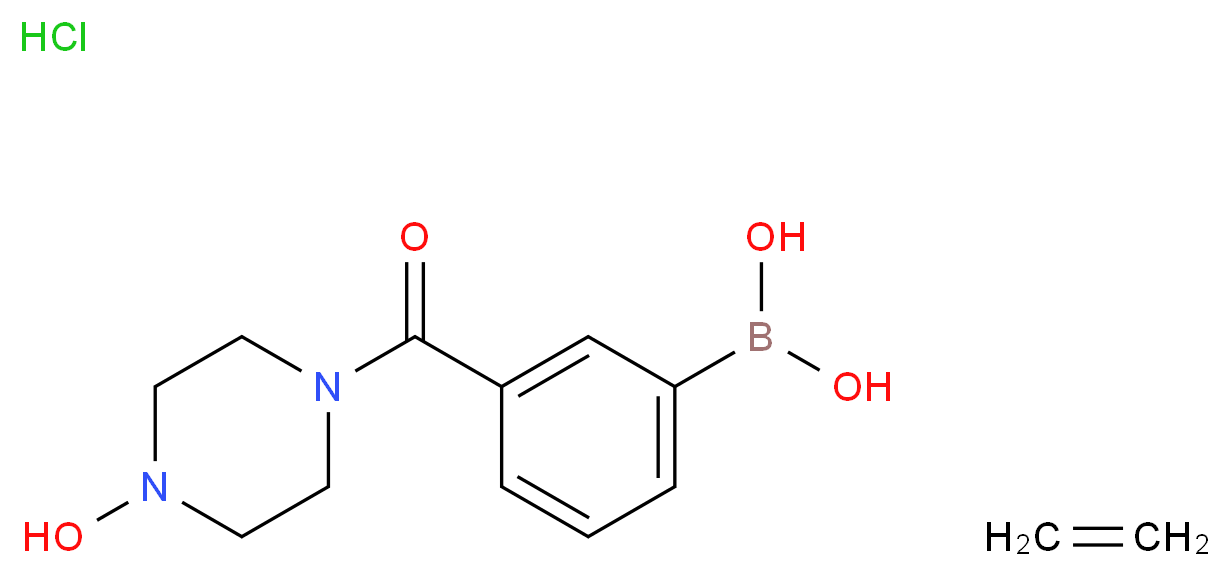 3-[4-(2-Hydroxyethyl)-1-piperazinylcarbonyl]benzeneboronic acid hydrochloride_Molecular_structure_CAS_957060-95-6)
