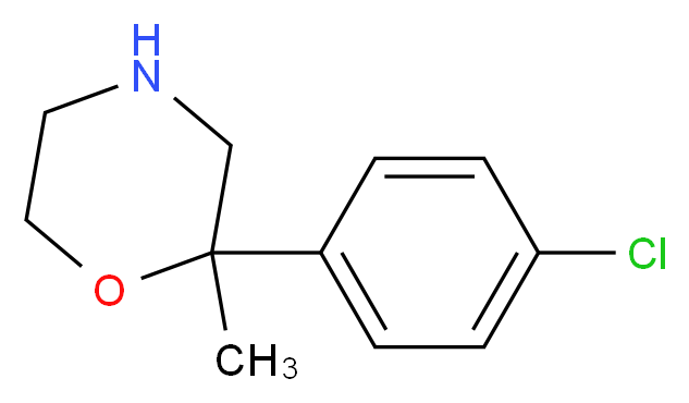 2-(4-Chlorophenyl)-2-methylmorpholine_Molecular_structure_CAS_109461-44-1)