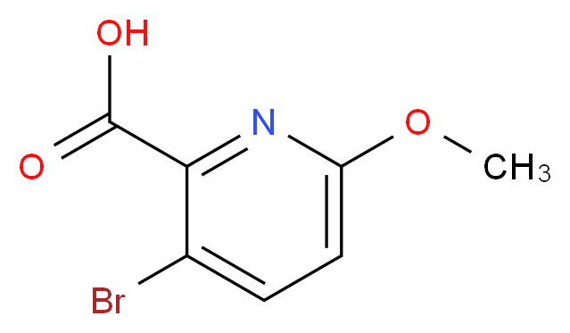 3-Bromo-6-methoxypicolinic acid_Molecular_structure_CAS_1196147-56-4)