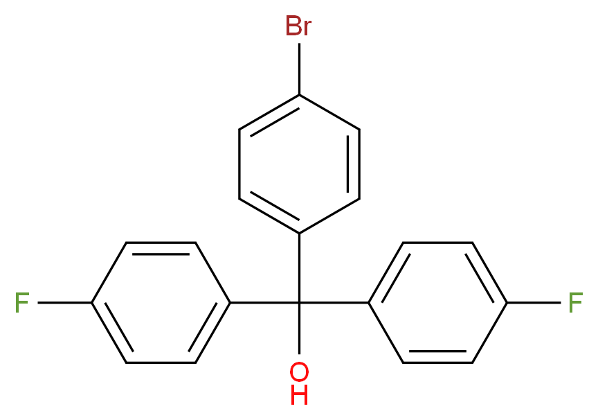 4-Bromo-4',4''-difluorotrityl alcohol 95%_Molecular_structure_CAS_)