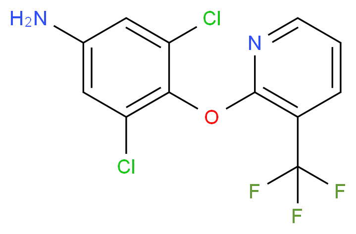 3,5-Dichloro-4-{[3-(trifluoromethyl)pyridin-2-yl]oxy}aniline_Molecular_structure_CAS_)