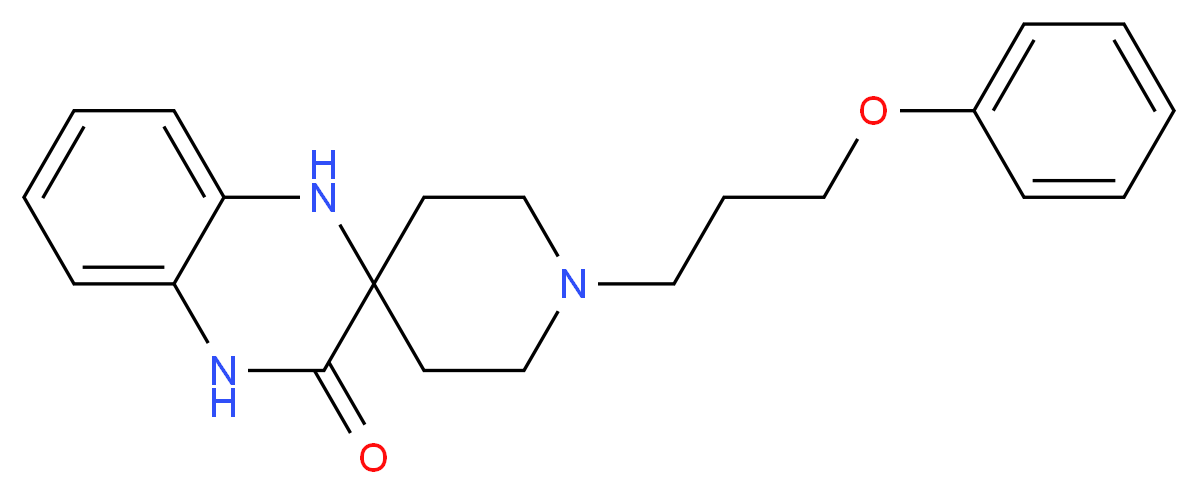 1-(3-phenoxypropyl)-1',4'-dihydro-3'H-spiro[piperidine-4,2'-quinoxalin]-3'-one_Molecular_structure_CAS_)