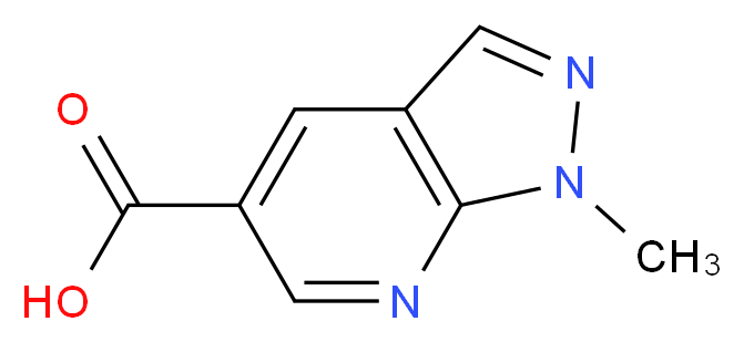 1-methyl-1H-pyrazolo[3,4-b]pyridine-5-carboxylic acid_Molecular_structure_CAS_)