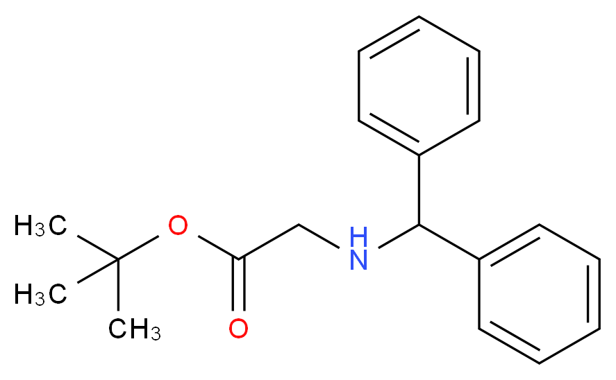 Benzhydrylaminoacetic Acid tert-Butyl Ester_Molecular_structure_CAS_158980-46-2)