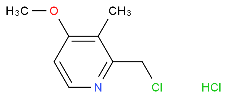 2-(Chloromethyl)-4-methoxy-3-methylpyridine hydrochloride_Molecular_structure_CAS_86604-74-2)