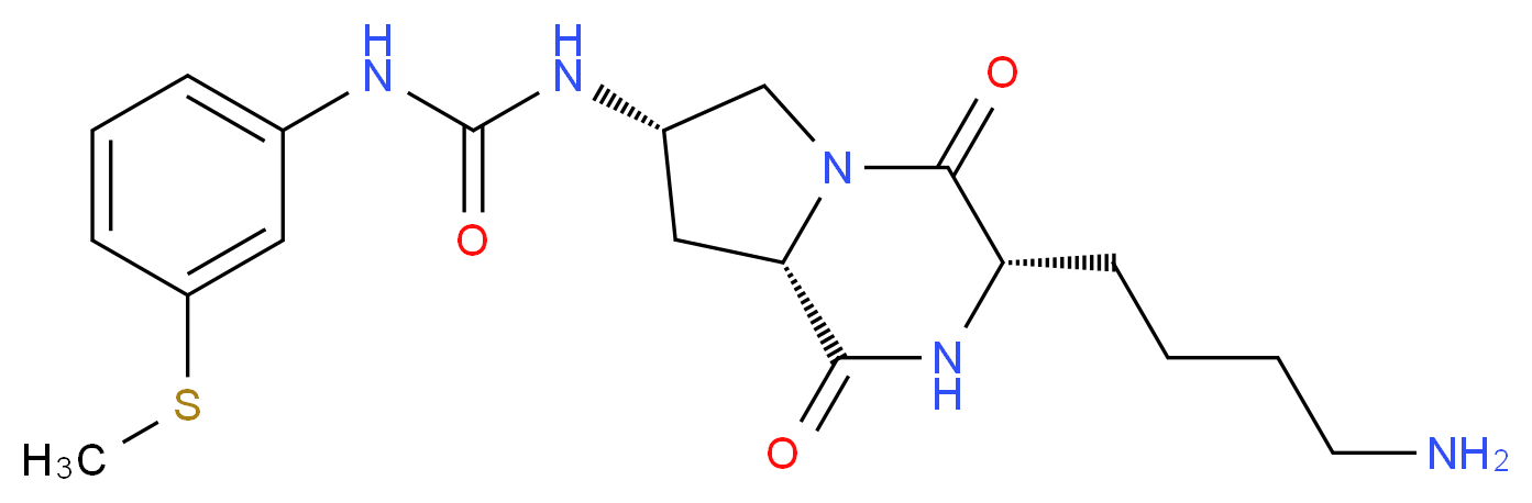N-[(3S,7S,8aS)-3-(4-aminobutyl)-1,4-dioxooctahydropyrrolo[1,2-a]pyrazin-7-yl]-N'-[3-(methylthio)phenyl]urea_Molecular_structure_CAS_)