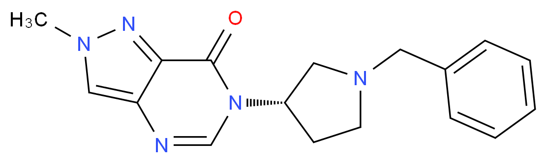 6-[(3S)-1-benzyl-3-pyrrolidinyl]-2-methyl-2,6-dihydro-7H-pyrazolo[4,3-d]pyrimidin-7-one_Molecular_structure_CAS_)
