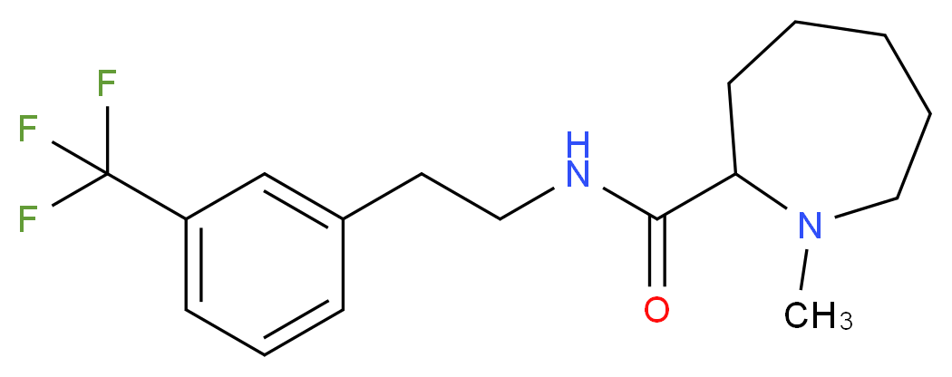 1-methyl-N-{2-[3-(trifluoromethyl)phenyl]ethyl}azepane-2-carboxamide_Molecular_structure_CAS_)