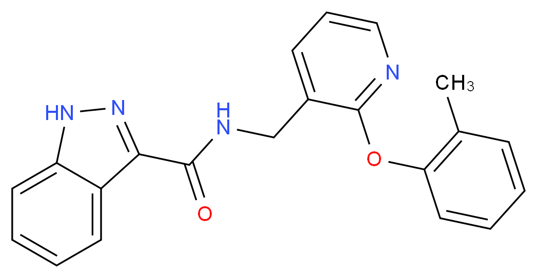 N-{[2-(2-methylphenoxy)pyridin-3-yl]methyl}-1H-indazole-3-carboxamide_Molecular_structure_CAS_)
