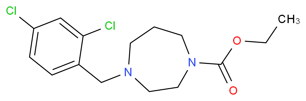 ethyl 4-(2,4-dichlorobenzyl)-1,4-diazepane-1-carboxylate_Molecular_structure_CAS_)