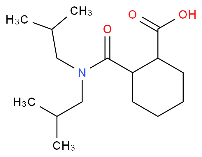 2-Diisobutylcarbamoyl-cyclohexane-carboxylic acid_Molecular_structure_CAS_332394-38-4)