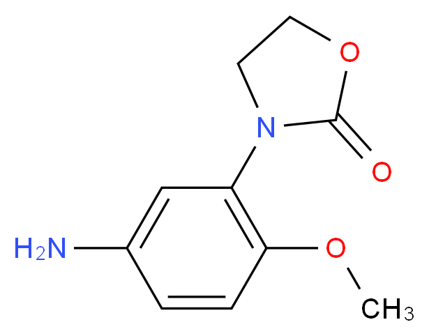 3-(5-amino-2-methoxyphenyl)-1,3-oxazolidin-2-one_Molecular_structure_CAS_)