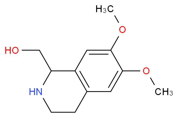 (6,7-DIMETHOXY-1,2,3,4-TETRAHYDRO-ISOQUINOLIN-1-YL)-METHANOL_Molecular_structure_CAS_4356-47-2)