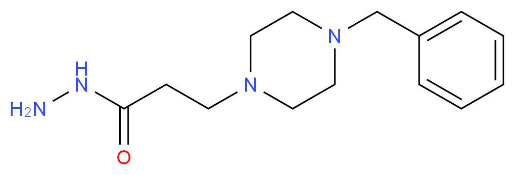 3-(4-Benzyl-piperazin-1-yl)-propionic acid hydrazide_Molecular_structure_CAS_)