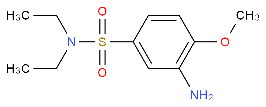N'-DIETHYL-3-AMINO-4-METHOXYBENEZENESULFONAMIDE_Molecular_structure_CAS_97-35-8)