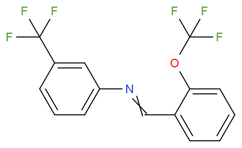 N1-[2-(trifluoromethoxy)benzylidene]-3-(trifluoromethyl)aniline_Molecular_structure_CAS_)