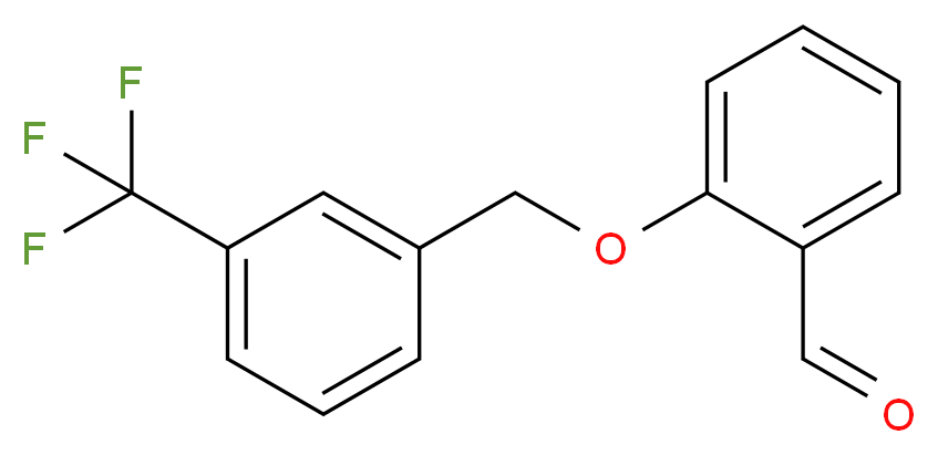 2-{[3-(Trifluoromethyl)benzyl]oxy}benzaldehyde_Molecular_structure_CAS_)