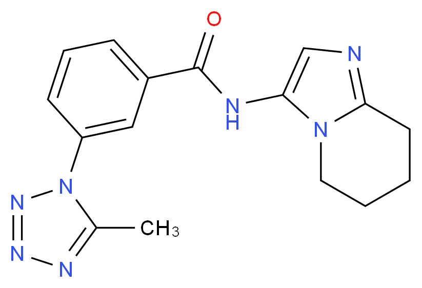 3-(5-methyl-1H-tetrazol-1-yl)-N-(5,6,7,8-tetrahydroimidazo[1,2-a]pyridin-3-yl)benzamide_Molecular_structure_CAS_)
