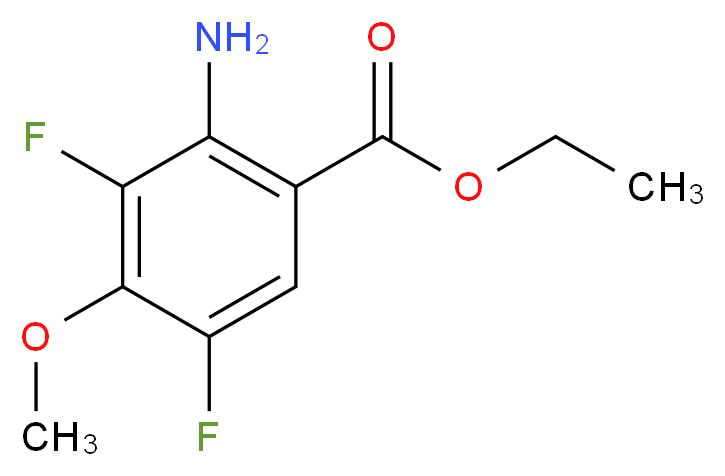 ethyl 2-amino-3,5-difluoro-4-methoxybenzoate_Molecular_structure_CAS_)