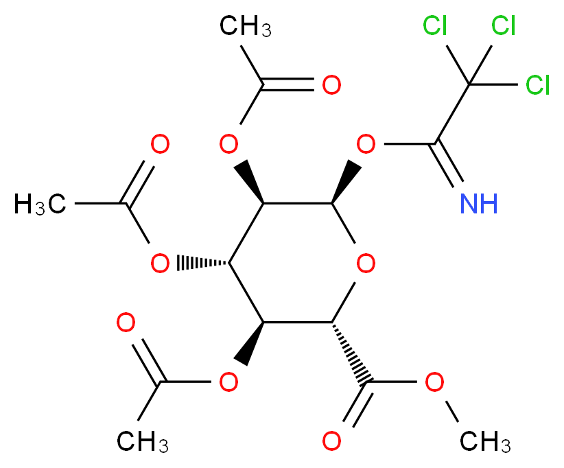 2,3,4-Tri-O-acetyl-α-D-glucuronic Acid Methyl Ester, Trichloroacetimidate_Molecular_structure_CAS_92420-89-8)