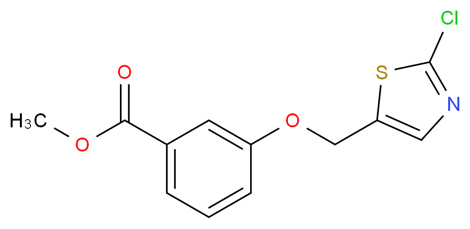 Methyl 3-[(2-chloro-1,3-thiazol-5-yl)methoxy]-benzenecarboxylate_Molecular_structure_CAS_)
