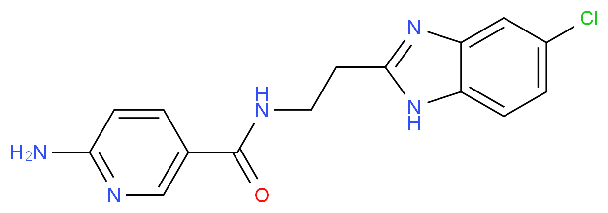 6-amino-N-[2-(5-chloro-1H-benzimidazol-2-yl)ethyl]nicotinamide_Molecular_structure_CAS_)