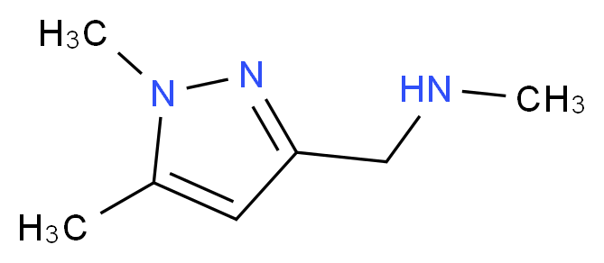 N-[(1,5-Dimethyl-1H-pyrazol-3-yl)methyl]-N-methylamine 97%_Molecular_structure_CAS_852227-88-4)