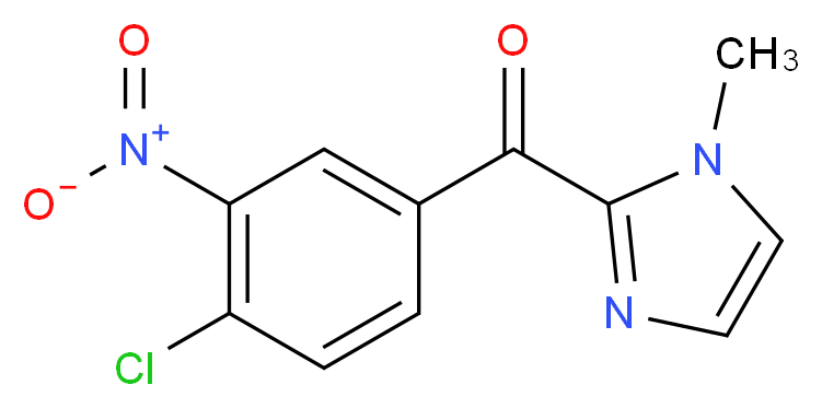 2-[(4-chloro-3-nitrophenyl)carbonyl]-1-methyl-1H-imidazole_Molecular_structure_CAS_)