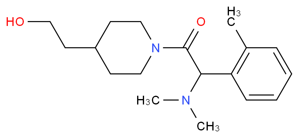 2-{1-[(dimethylamino)(2-methylphenyl)acetyl]-4-piperidinyl}ethanol_Molecular_structure_CAS_)