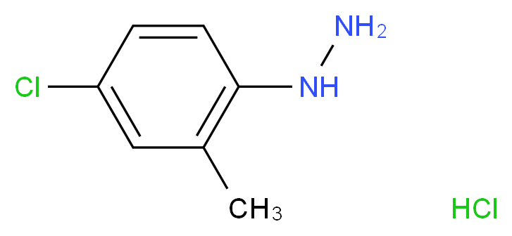 4-Chloro-2-methylphenylhydrazine hydrochloride_Molecular_structure_CAS_19690-59-6)