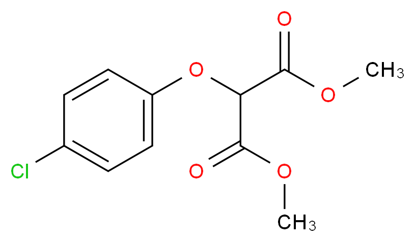 Dimethyl 2-(4-chlorophenoxy)malonate_Molecular_structure_CAS_)