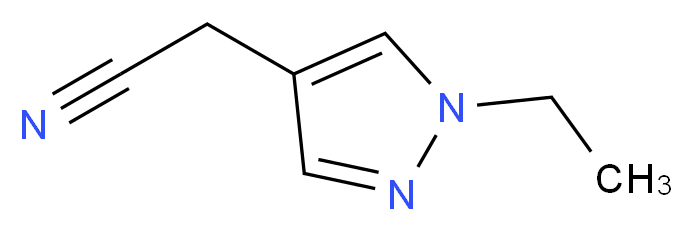 (1-Ethyl-1H-pyrazol-4-yl)acetonitrile_Molecular_structure_CAS_)