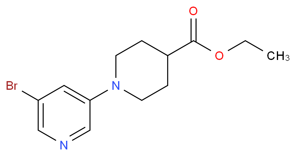 Ethyl 1-(5-bromopyridin-3-yl)piperidine-4-carboxylate_Molecular_structure_CAS_847406-13-7)
