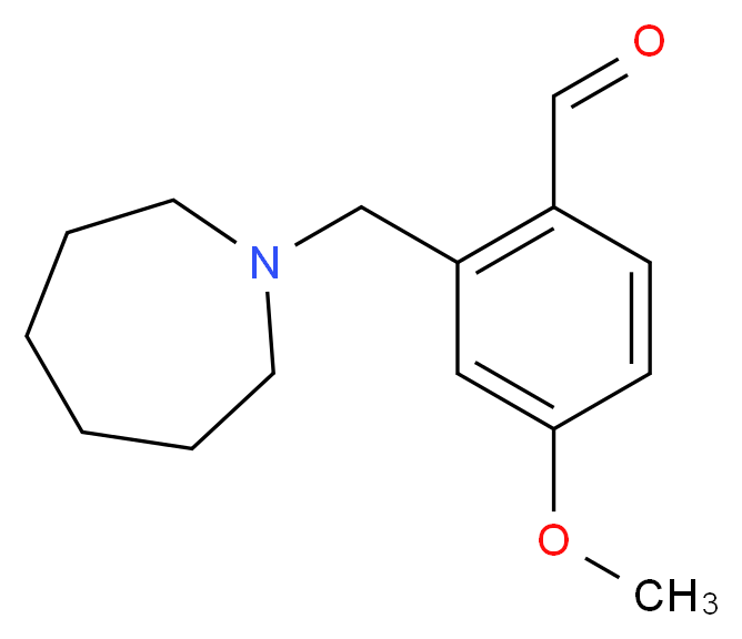 2-(Azepan-1-ylmethyl)-4-methoxybenzaldehyde_Molecular_structure_CAS_)