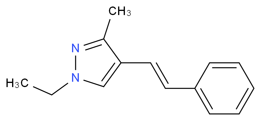 1-ethyl-3-methyl-4-[(E)-2-phenylvinyl]-1H-pyrazole_Molecular_structure_CAS_)