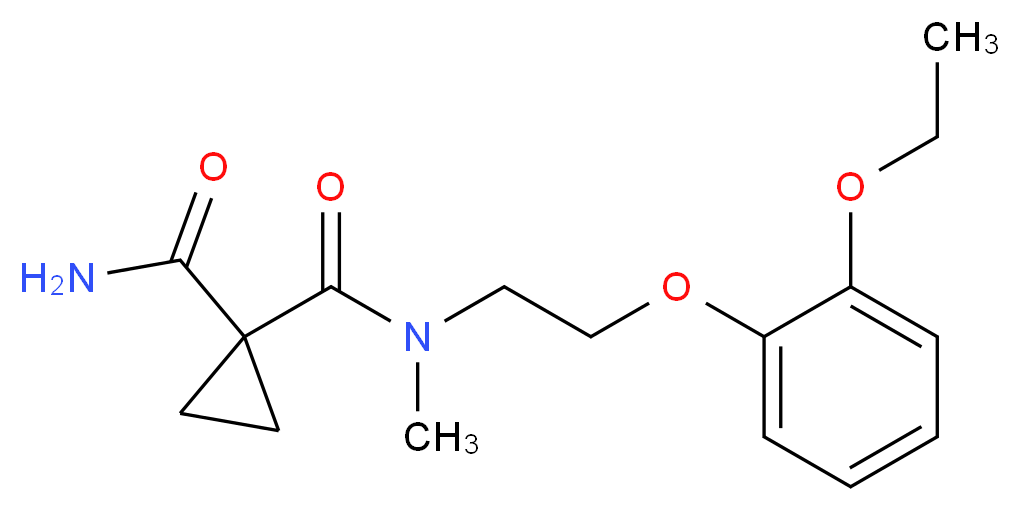 N~1~-[2-(2-ethoxyphenoxy)ethyl]-N~1~-methylcyclopropane-1,1-dicarboxamide_Molecular_structure_CAS_)