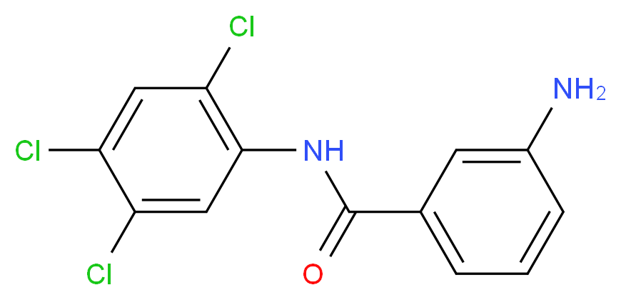 3-Amino-N-(2,4,5-trichlorophenyl)benzamide_Molecular_structure_CAS_)