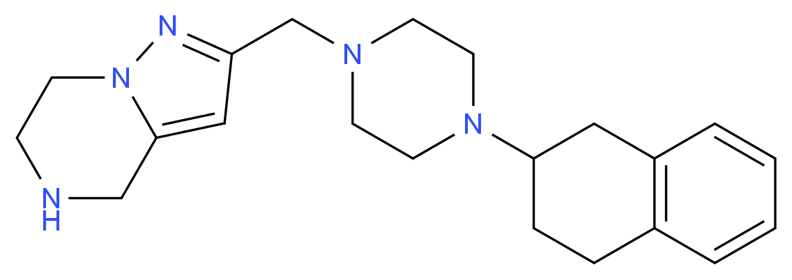 2-{[4-(1,2,3,4-tetrahydro-2-naphthalenyl)-1-piperazinyl]methyl}-4,5,6,7-tetrahydropyrazolo[1,5-a]pyrazine_Molecular_structure_CAS_)