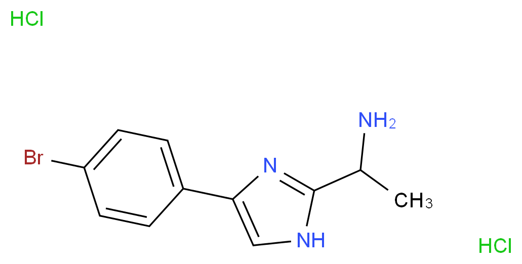1-[4-(4-bromophenyl)-1H-imidazol-2-yl]ethan-1-amine dihydrochloride_Molecular_structure_CAS_)