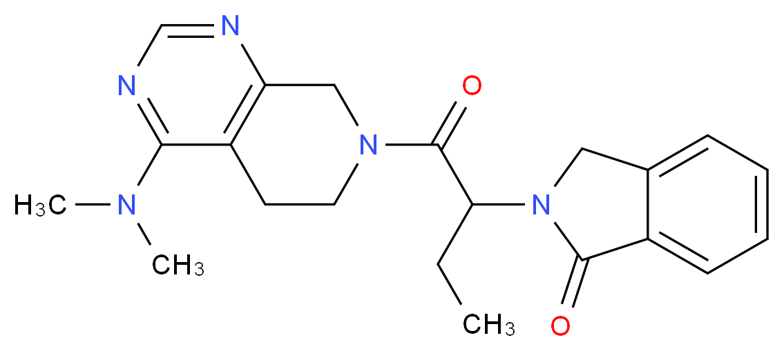 2-(1-{[4-(dimethylamino)-5,8-dihydropyrido[3,4-d]pyrimidin-7(6H)-yl]carbonyl}propyl)isoindolin-1-one_Molecular_structure_CAS_)