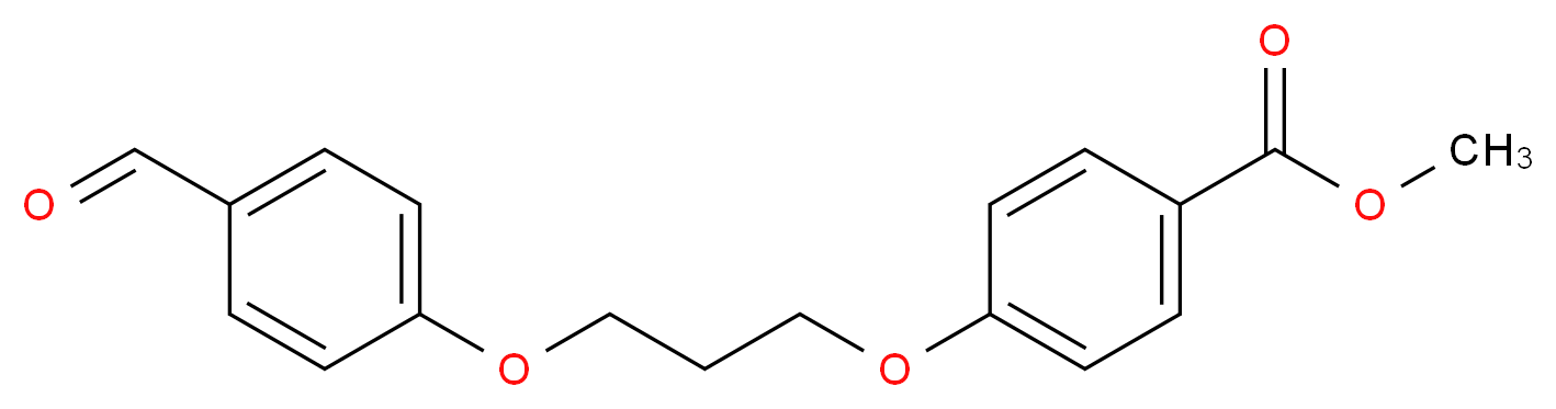 Methyl 4-[3-(4-formylphenoxy)propoxy]benzoate_Molecular_structure_CAS_)