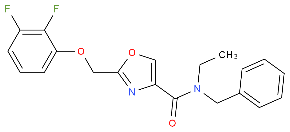 N-benzyl-2-[(2,3-difluorophenoxy)methyl]-N-ethyl-1,3-oxazole-4-carboxamide_Molecular_structure_CAS_)