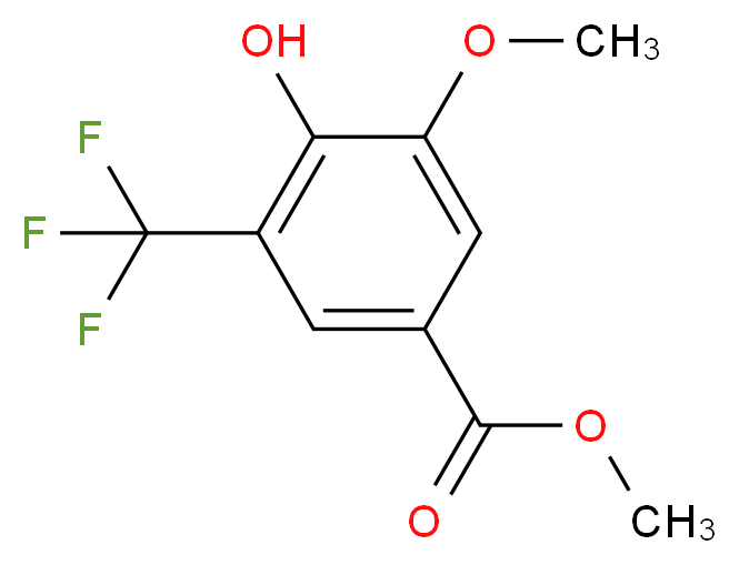 3-Trifluoromethyl-4-hydroxy-5-methoxy Methyl Benzoate_Molecular_structure_CAS_883241-39-2)