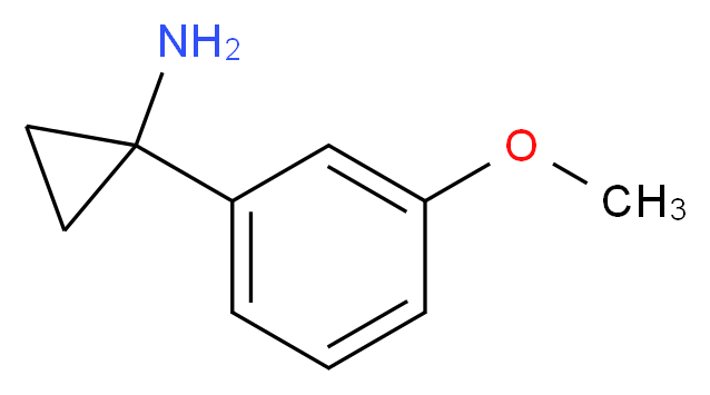 1-(3-methoxyphenyl)cyclopropan-1-amine_Molecular_structure_CAS_)