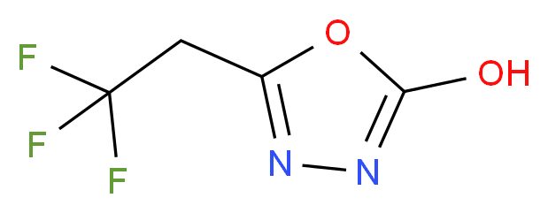 5-(2,2,2-trifluoroethyl)-1,3,4-oxadiazol-2-ol_Molecular_structure_CAS_1243250-21-6)