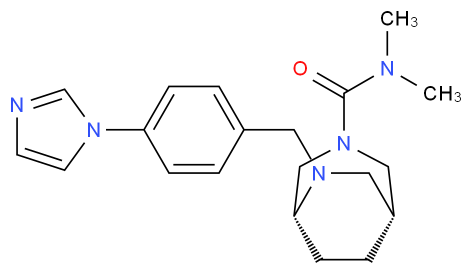 (1R*,5R*)-6-[4-(1H-imidazol-1-yl)benzyl]-N,N-dimethyl-3,6-diazabicyclo[3.2.2]nonane-3-carboxamide_Molecular_structure_CAS_)