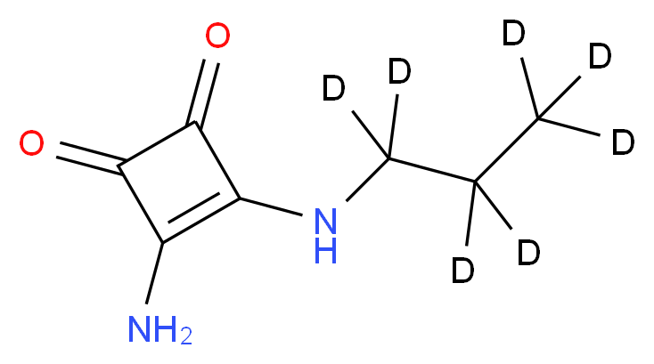 3-Amino-4-(propylamino)-3-cyclobutene-1,2-dione-d7_Molecular_structure_CAS_)