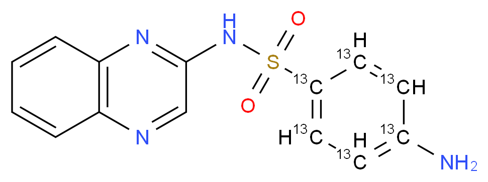 Sulfaquinoxaline-(phenyl-13C6)_Molecular_structure_CAS_1202864-52-5)