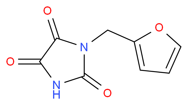 1-(2-furylmethyl)imidazolidine-2,4,5-trione_Molecular_structure_CAS_)